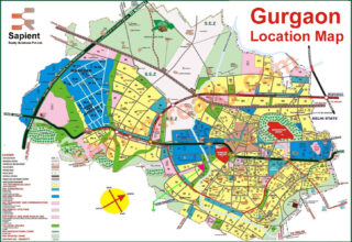 Gurgaon Maps Gurgaon Sectors Map Sapient Realty   Gurgaon Map 320x220 