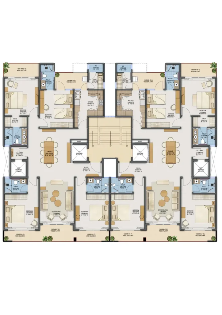 adani samsara ivana floor plan